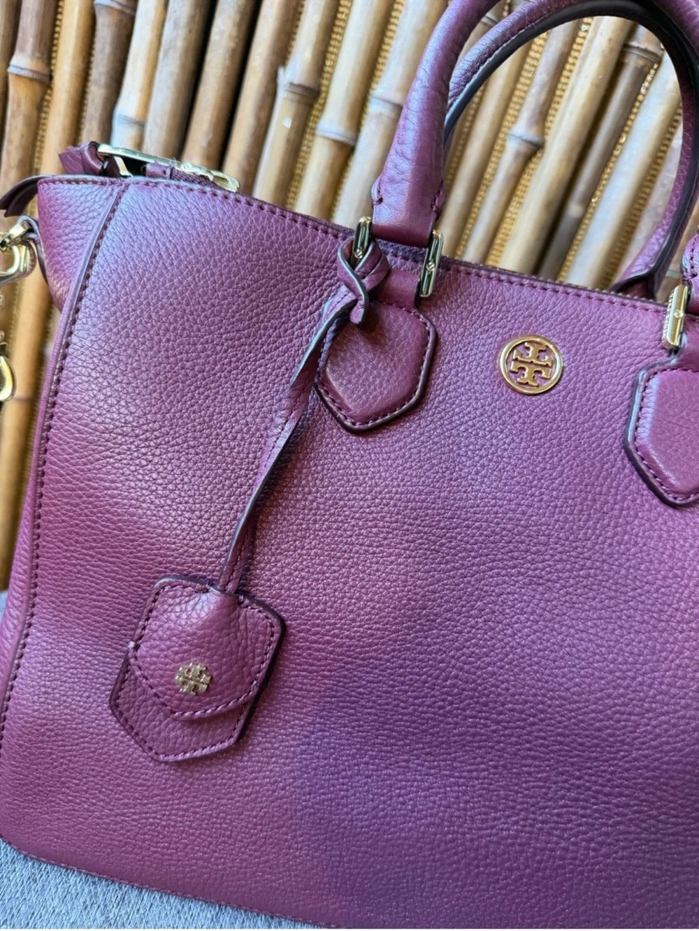 TORY BURCH Medium Leather Handle Bag